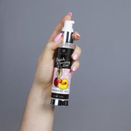 Масажна олія SECRET PLAY ПЕРСИК & ІГРИСТЕ ВИНО 50 ML - 2
