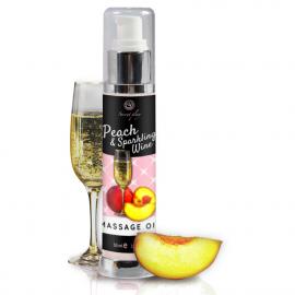 Масажна олія SECRET PLAY ПЕРСИК & ІГРИСТЕ ВИНО 50 ML - 1