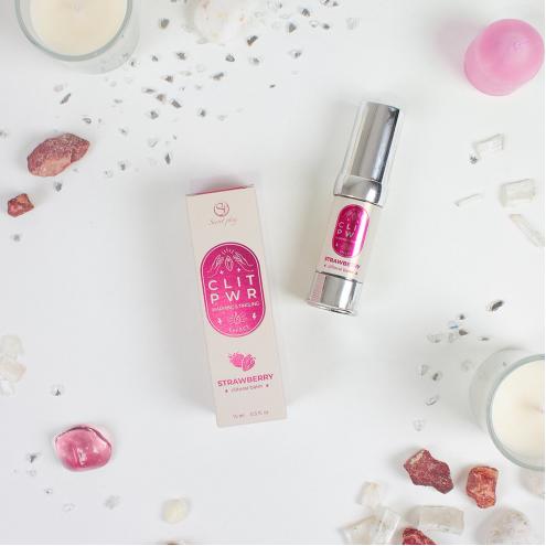 Рідкий вібратор CLIT PWR STRAWBERRY CLITORAL BALM
