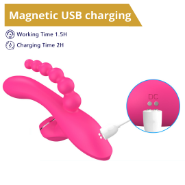 Потрійний вібростимулятор EROSPACE SWEET PLAY A3 - 5