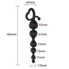 Силіконовий анальний стимулятор EROSPACE WILD PLAY C2 - 5