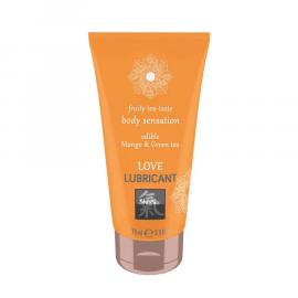 Оральный лубрикант Shiatsu Love Lubricant Body Sensation Edible Mango and Green Tea - манго і зелений чай