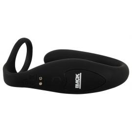 Массажер простаты с кольцом на мошонку BLACK VELVETS COCK RING W BUTT - 8