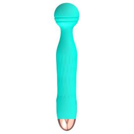 Універсальний вібромасажер Mini Vibrator Cuties Green, бірюзовий - 8
