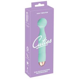 Універсальний вібромасажер Mini Vibrator Cuties Green, бірюзовий - 1