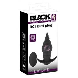Анальна пробка з вібрацією Black Velvets RC Butt Plug - 1