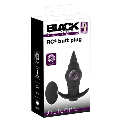 Анальна пробка з вібрацією Black Velvets RC Butt Plug