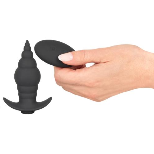 Анальна пробка з вібрацією Black Velvets RC Butt Plug