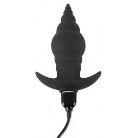 Анальна пробка з вібрацією Black Velvets RC Butt Plug - 2