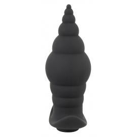 Анальна пробка з вібрацією Black Velvets RC Butt Plug - 7