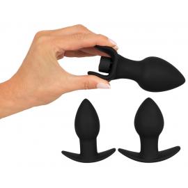 Набір анальних пробок з віброкулею BV Vibrating Butt plug set - 8