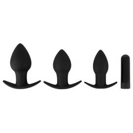 Набір анальних пробок з віброкулею BV Vibrating Butt plug set - 4
