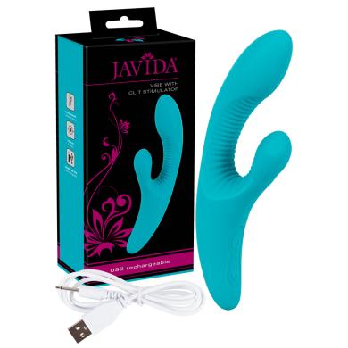 Вібратор Javida Vibe with clit stimulat