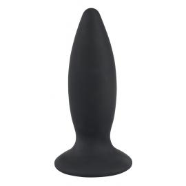 Анальна пробка з вібрацією Black Velvets Rechargeable Plug S, чорна