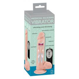 Вібратор на присосці Medical Silicone Thrusting Vib - 3