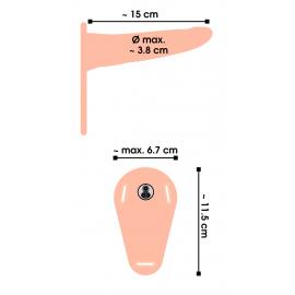 Страпон з вібро Vibrating Strap-On - 3