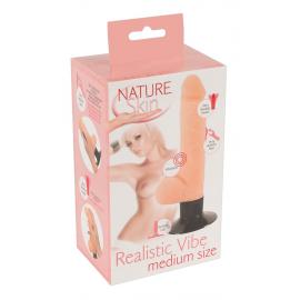 Вібратор на присосці Nature Skin Realistic Vibe M - 5
