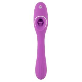 Вакуумный стимулятор 2 Function bendable Vibe - 1