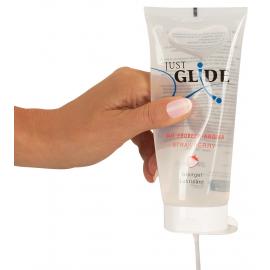 Лубрикант Just Glide Strawberry 200 ml - 3