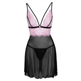 Пеньюар Babydoll black/pink S - 2