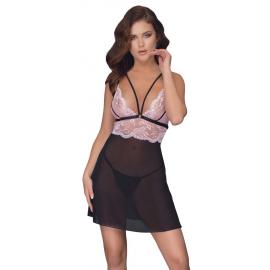 Пеньюар Babydoll black/pink S - 3