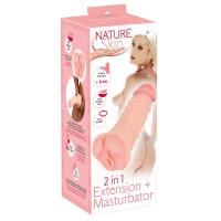 Мастурбатор -насадка Nature Skin 2in1 Extension+Mas