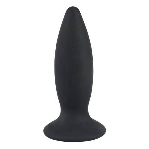 Анальна пробка з вібрацією Black Velvets Rechargeable Plug S, чорна