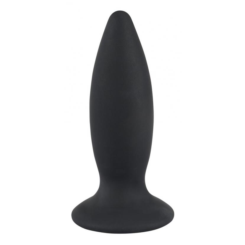 Анальна пробка з вібрацією Black Velvets Rechargeable Plug S, чорна