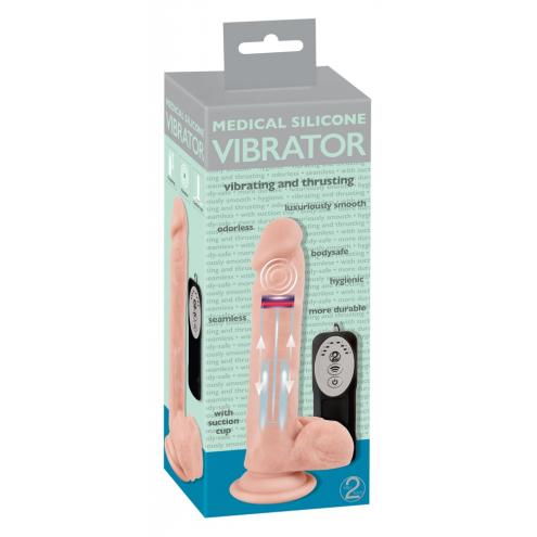 Вибратор на присоске Medical Silicone Thrusting Vib