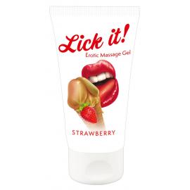 Оральный лубрикант Lick it! Strawberry 50 ml