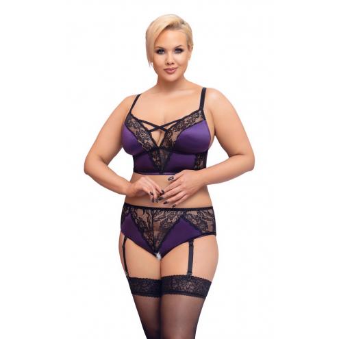 Еротичний комплект BH Set purple/black XL