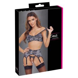 Еротичний комплект Bra Set b/w M - 3