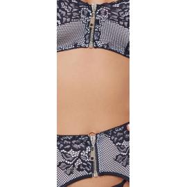 Еротичний комплект Bra Set b/w M - 2