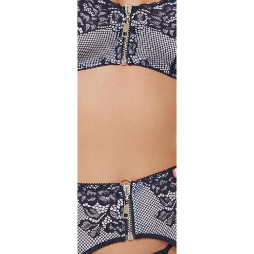 Еротичний комплект Bra Set b/w M
