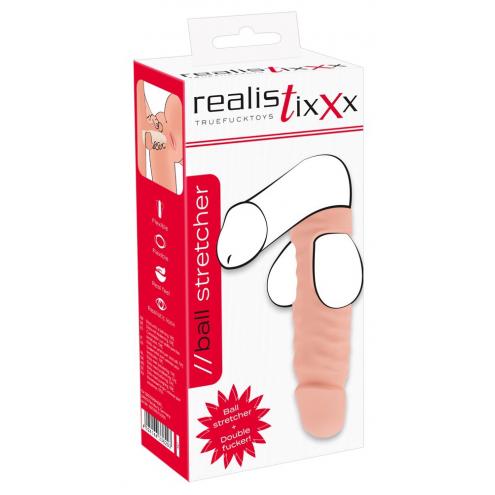 Насадка на мошонку Realistixxx Ball Stretcher, тілесна