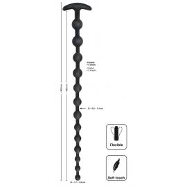 Анальний стимулятор Black Velvets Anal Beads Silic - 2