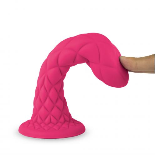 Фалоімітатор Silexd Liquid Silicone Fantasy Dreamy Size 7, рожевий