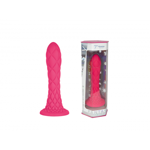 Фалоімітатор Silexd Liquid Silicone Fantasy Dreamy Size 7, рожевий