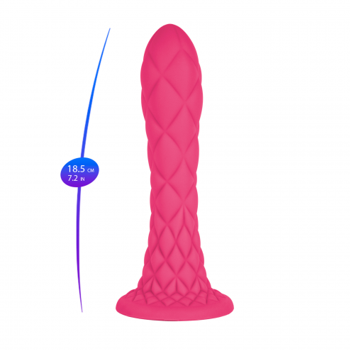 Фалоімітатор Silexd Liquid Silicone Fantasy Dreamy Size 7, рожевий