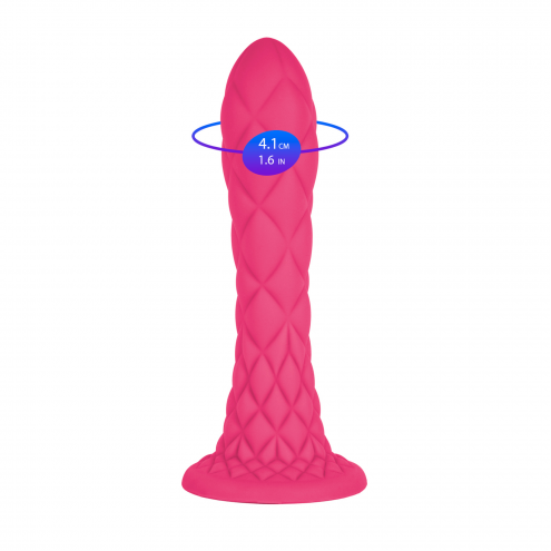 Фалоімітатор Silexd Liquid Silicone Fantasy Dreamy Size 7, рожевий