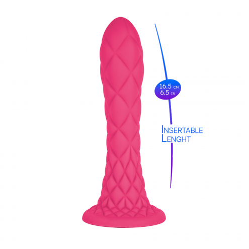 Фалоімітатор Silexd Liquid Silicone Fantasy Dreamy Size 7, рожевий