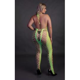 Бодистокинг - Ouch! Bodystocking With Halterneck Green, XL/4XL - 6