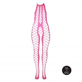 Бодистокинг - Ouch! Bodystocking With Halterneck Pink, XL/4XL - 7