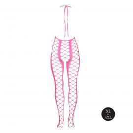 Бодистокинг - Ouch! Bodystocking With Halterneck Pink, XL/4XL - 5