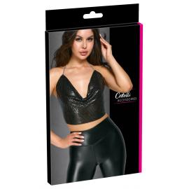 Топ - Сottelli Collection Metal Top Black S-L - 3