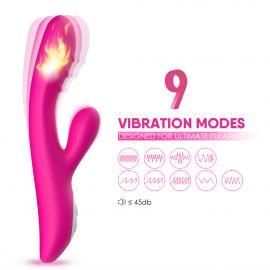 Вібратор з подвійною стимуляцією Spark pink - 5