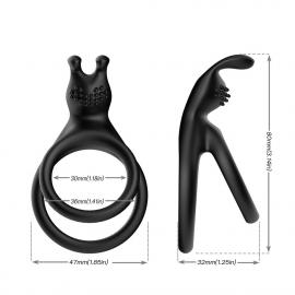 Эрекционное кольцо на пенис Tensy black - 4