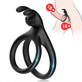 Эрекционное кольцо на пенис Tensy black - 6