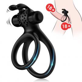 Віброкільце для члена Boss Series Traveler Cock Ring Stay Hard, чорне - 3