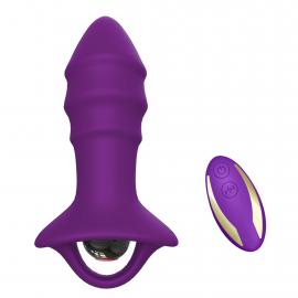 Анальна іграшка з вібро Kylin purple (with remote) - 1
